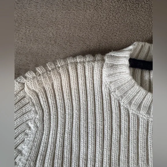 Ralph Lauren Polo Jeans Flag Sweater Ivory USA Preppy Vintage 90s - Picture 7 of 14